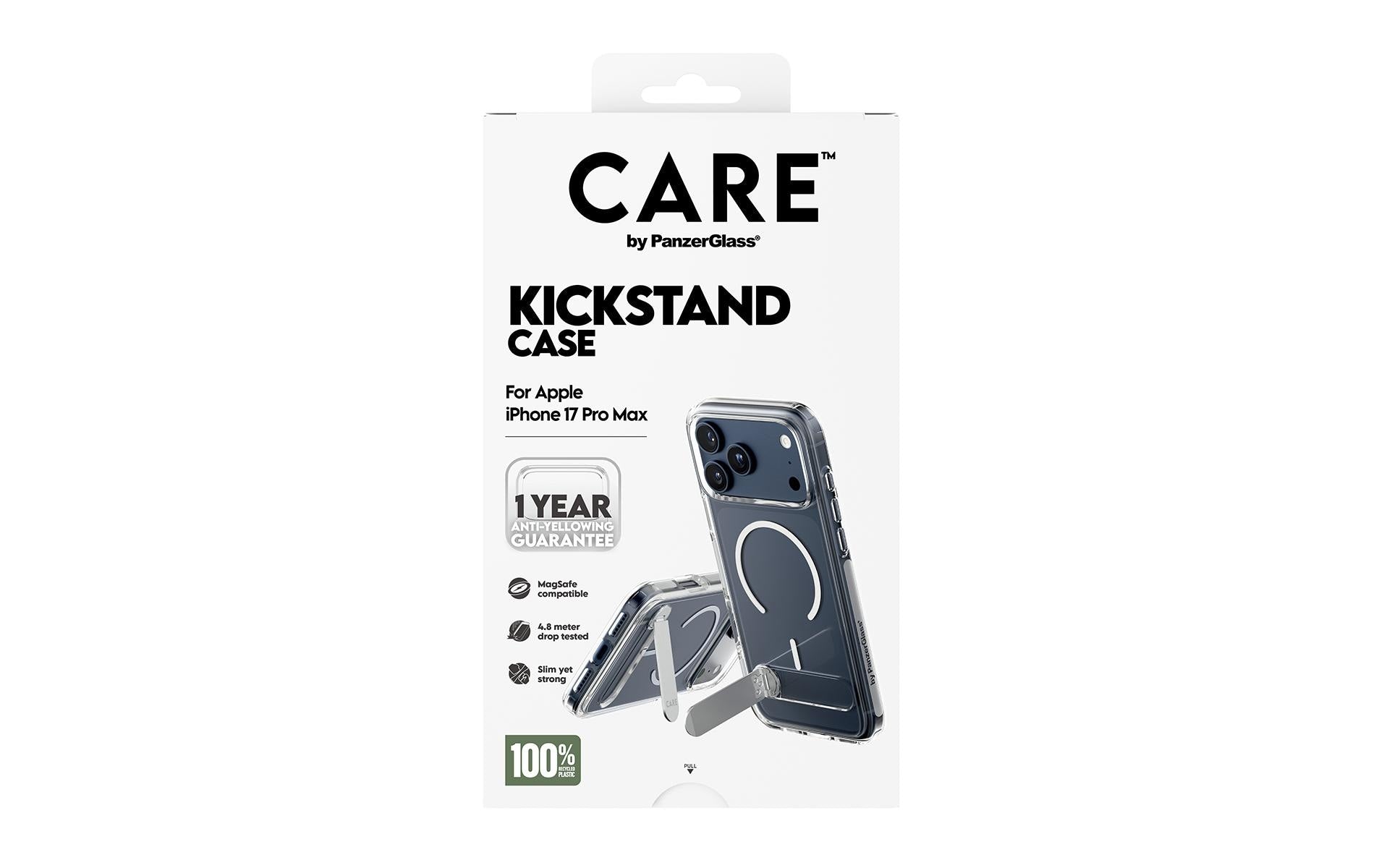 PanzerGlass Backcover CARE – für Apple iPhone 17 Pro Max – transparent – MagSafe-kompatibel