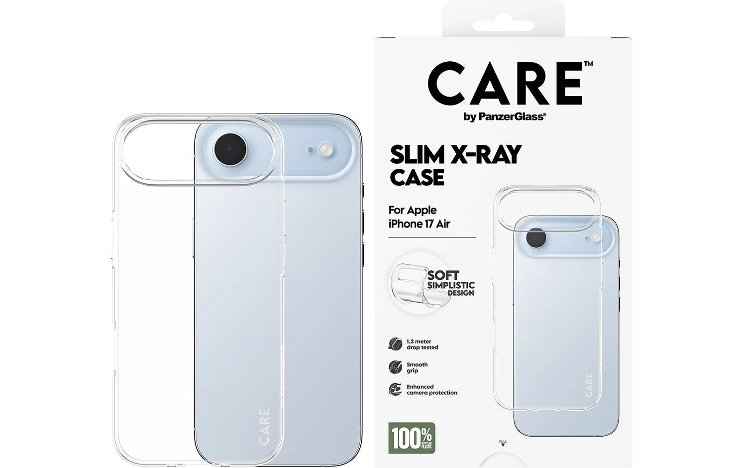 PanzerGlass Backcover X-Ray Soft Basic – für Apple iPhone Air – transparent