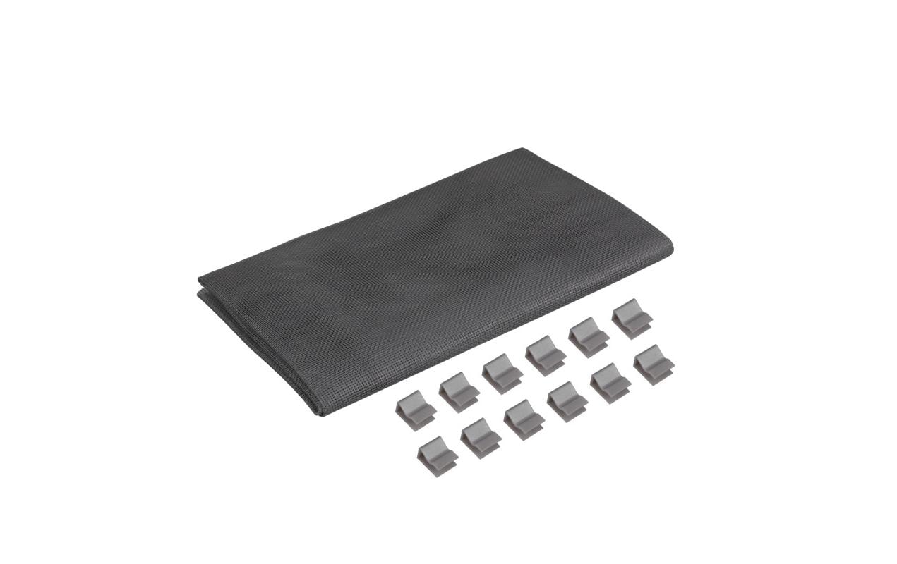 Windhager Lichtschachtabdeckung – Drahtgitter, 1350 × 600 mm, Grau
