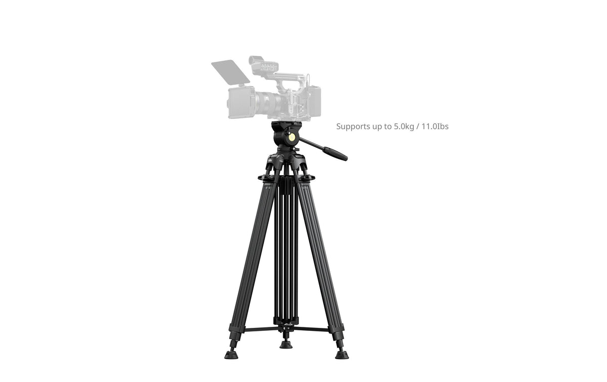 SmallRig FSD14 FreeSpeed Dreibeinstativ – Aluminiumlegierung, bis 186,8 cm, 6,4 kg Traglast – Schwarz