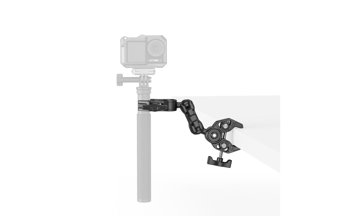 SmallRig 5453 Super Clamp Montageklemme – Aluminium, für Rohre/Stangen Ø 14–58 mm, Flächen ≤58 mm – Schwarz