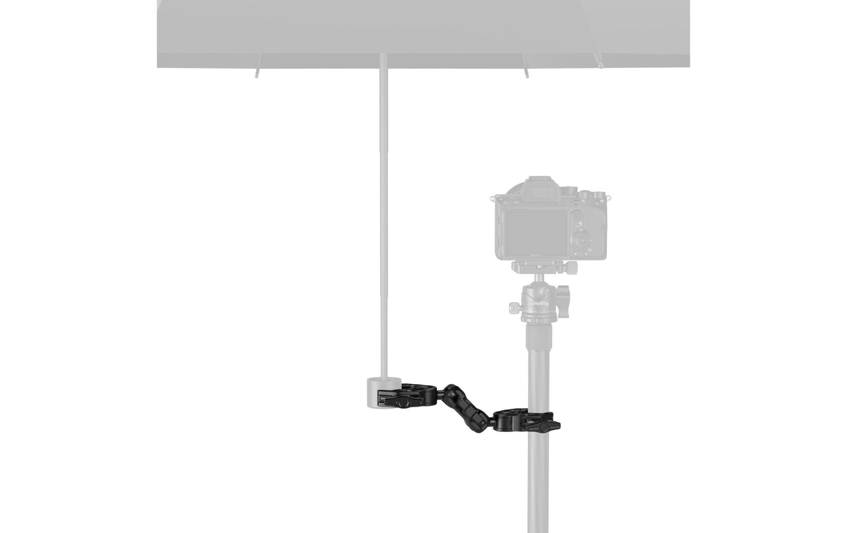 SmallRig 5453 Super Clamp Montageklemme – Aluminium, für Rohre/Stangen Ø 14–58 mm, Flächen ≤58 mm – Schwarz