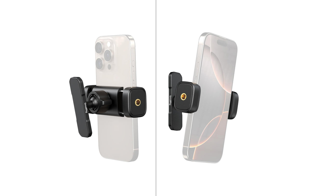 SmallRig 5582 – Tisch-/Innenbereich-Ständer (Klemmhalterung) – 55–105 mm Geräteweite, 360° drehbar – Schwarz