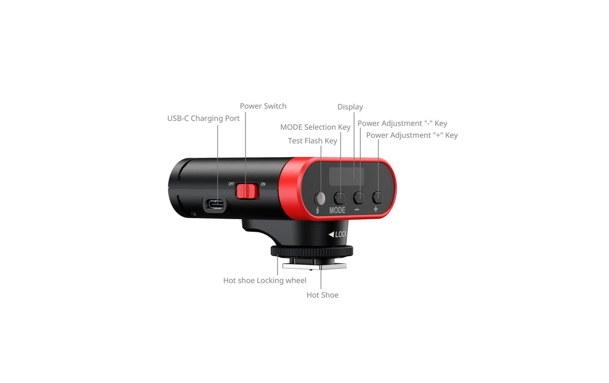 SmallRig RS20 mini Speedlite – 2000 mAh, Leitzahl 12 – für universelle Kameras