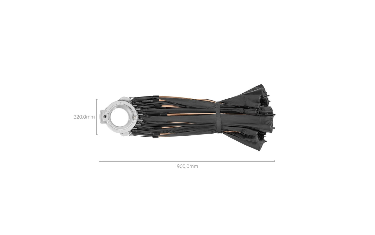 SmallRig FP-90 – Faltbare Parabol-Softbox, Ø 90 cm, Tiefe 60 cm, Schwarz