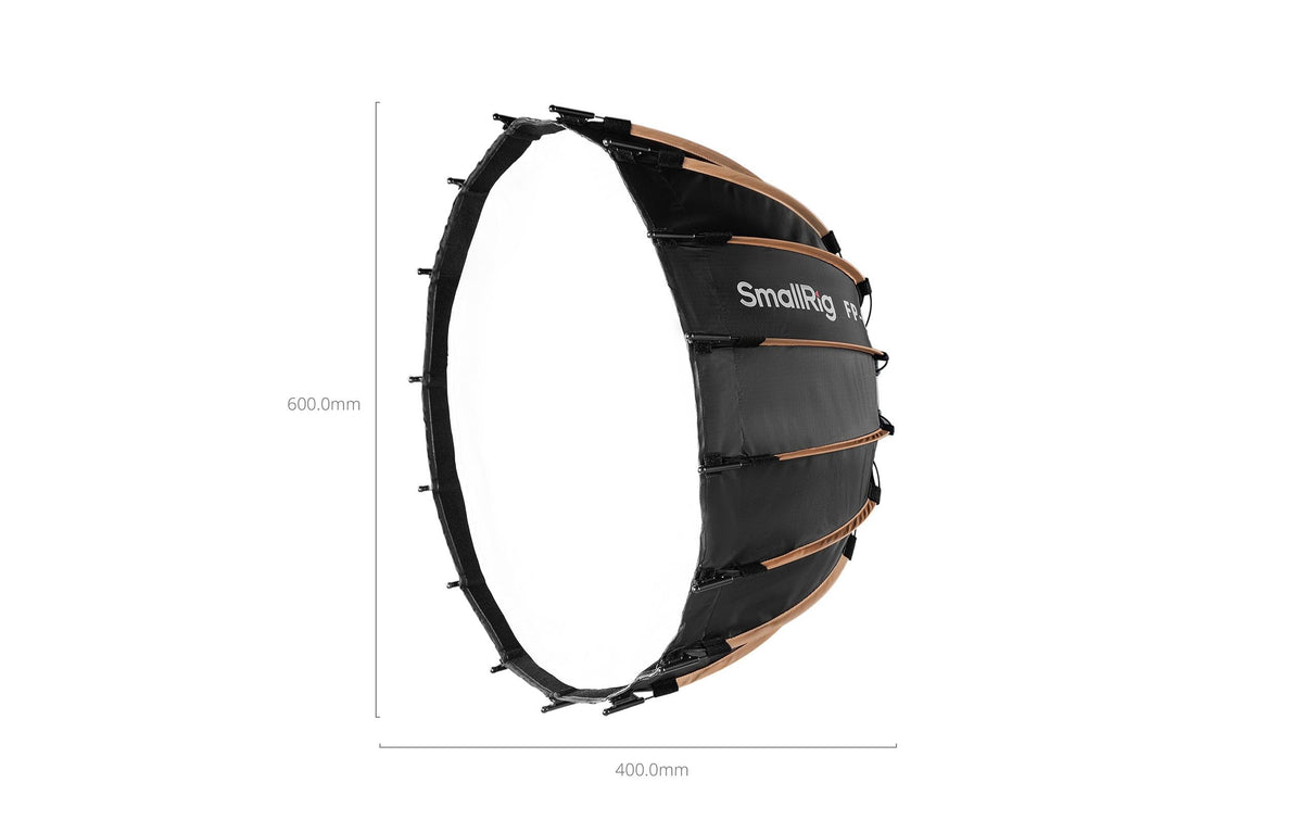 SmallRig FP-60 Faltbare Parabol-Softbox – 600 mm Durchmesser, 400 mm Tiefe – Schwarz