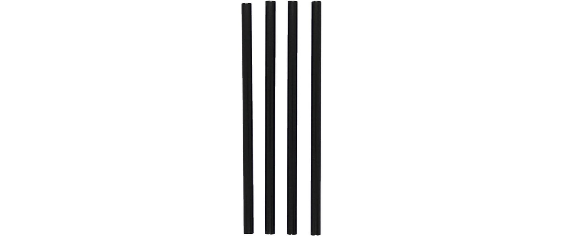 Weita Strohhalme PP, Ø 8 mm 25 cm, schwarz – 135 Stk.
