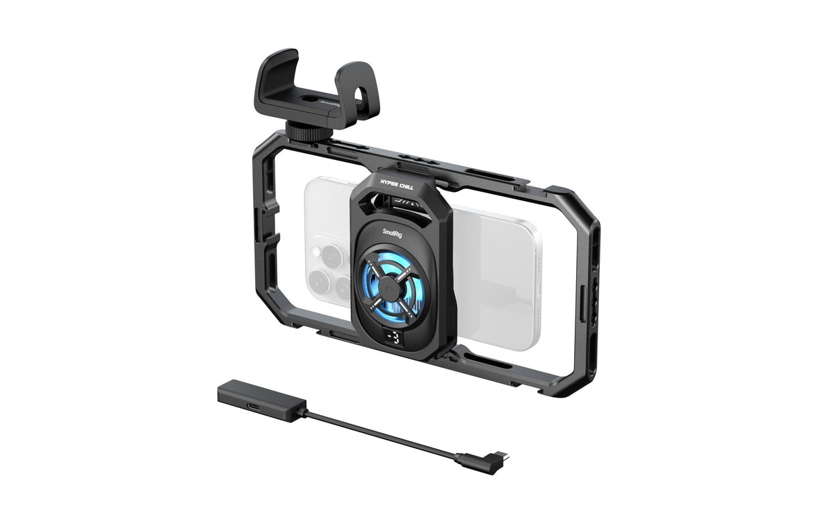SmallRig 5275 Hyper Chill – Spezial-Zubehör – Kühlkäfig inkl. Power-Bank-Klemme – für 64–79 mm Geräte