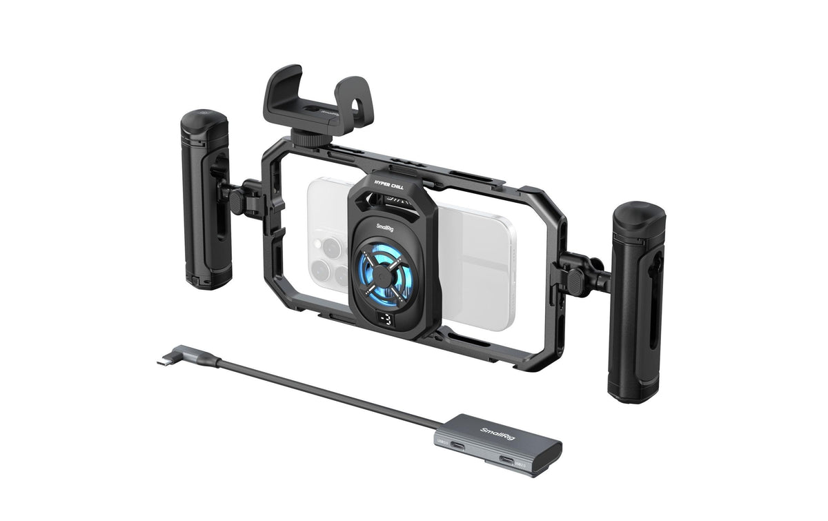 SmallRig All-in-One Thermal Phone Cage Kit – Foto-/Video-Griff – Live-Streaming, Handheld – Schwarz