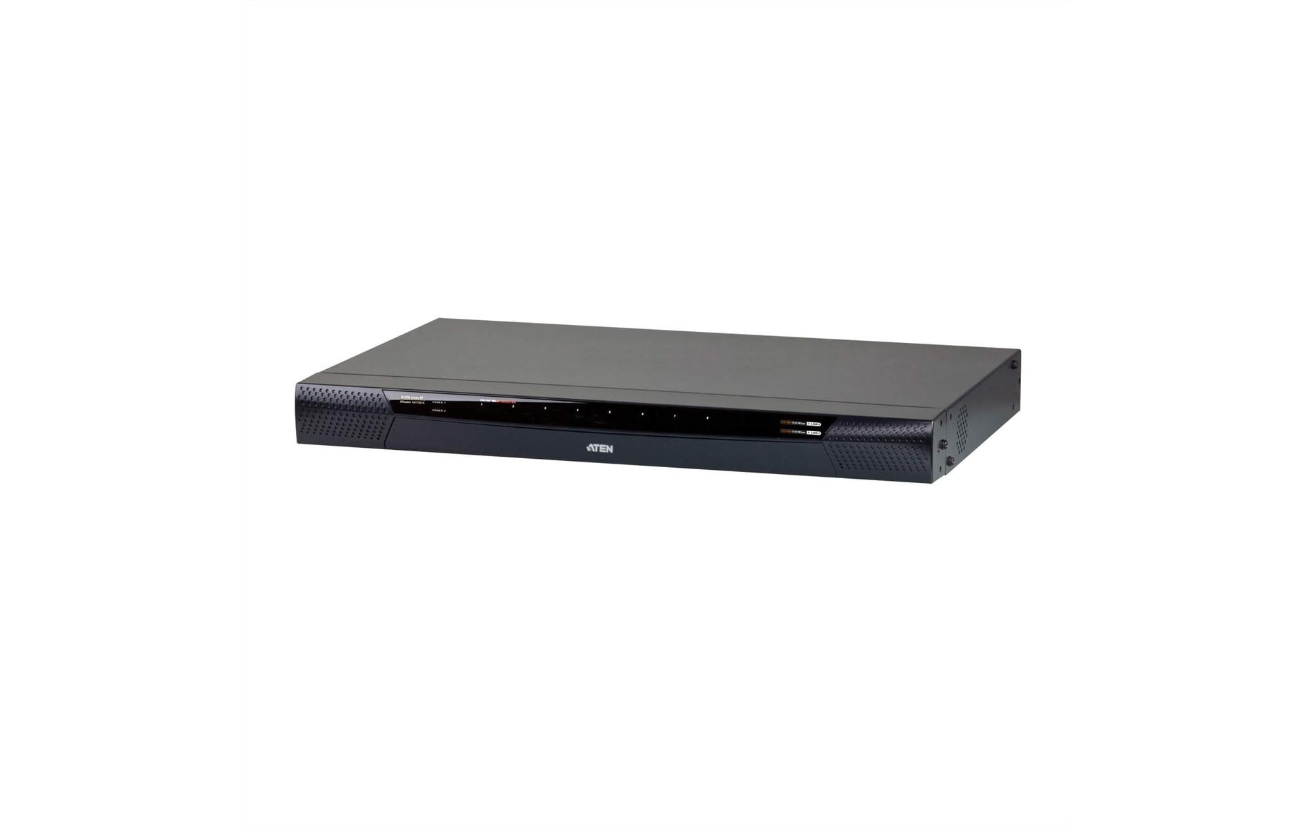 ATEN KN1108VA – KVM-Switch 8-Port, VGA/USB 2.0/Ethernet, 1920 × 1200, Virtual Media, Audio, Kaskadierbar