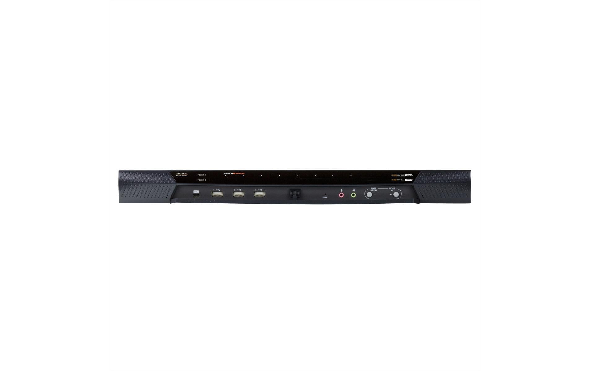 ATEN KN1108VA – KVM-Switch 8-Port, VGA/USB 2.0/Ethernet, 1920 × 1200, Virtual Media, Audio, Kaskadierbar