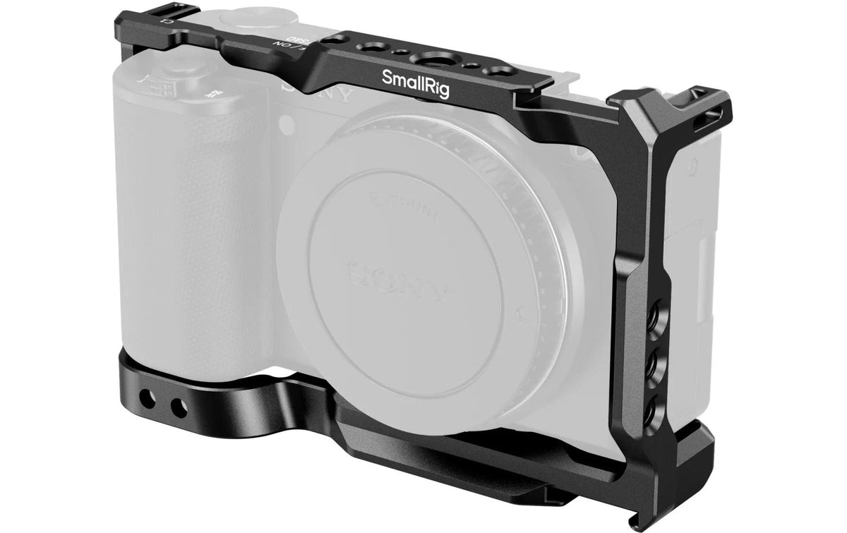 SmallRig 3531B Cage – Aluminium/Edelstahl, 128,9 × 46,7 × 82,2 mm, 1/4"-Gewinde – für Sony ZV-E10 – Schwarz