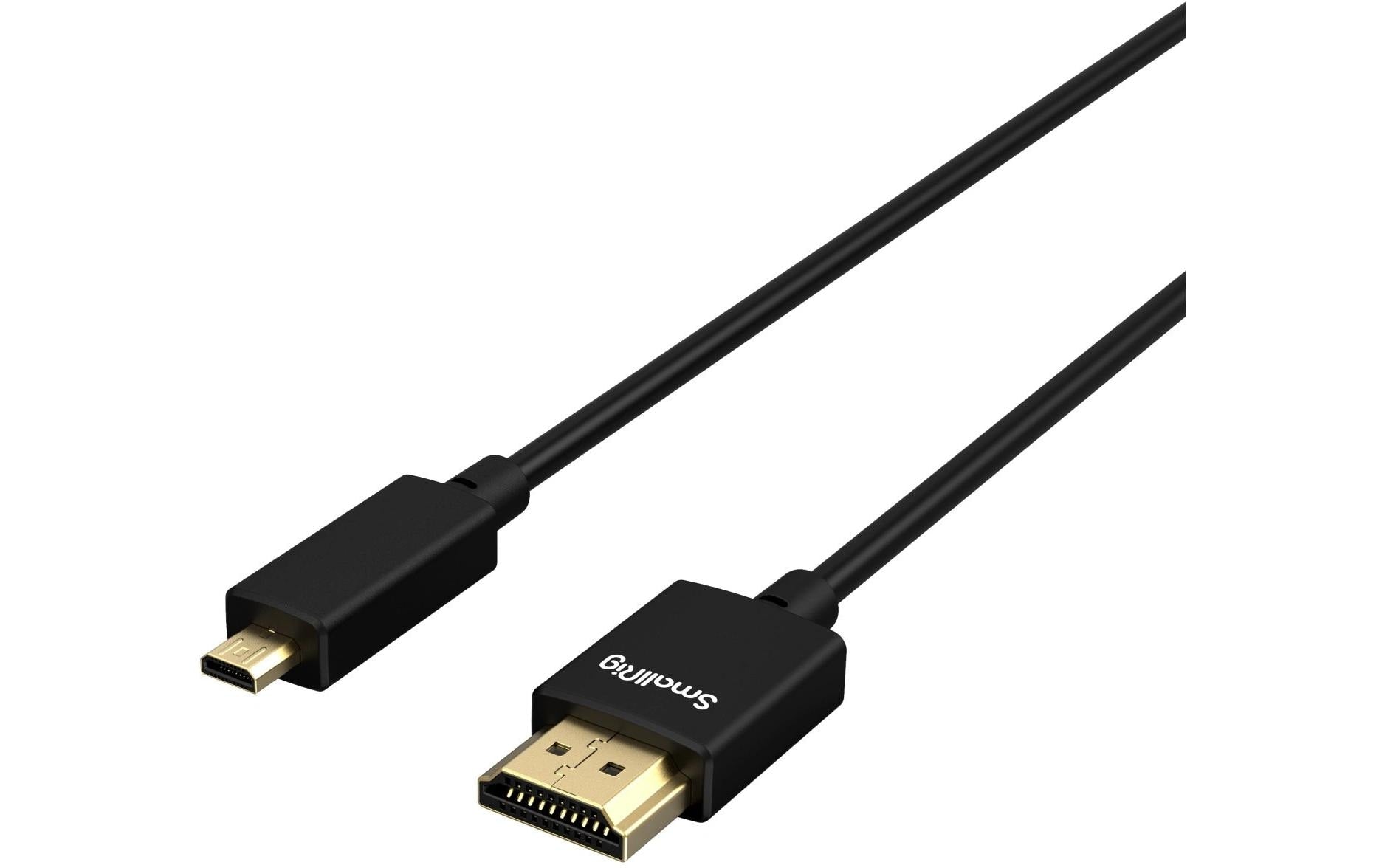 SmallRig Micro-HDMI auf HDMI Kabel HDMI 2.0 4K 60 Hz – 0,35 m – für Sony, Fujifilm & SIGMA Kameras