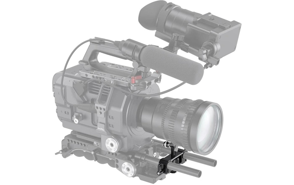 SmallRig 2727 Objektivstütze 15 mm LWS – Aluminium, Schwarz