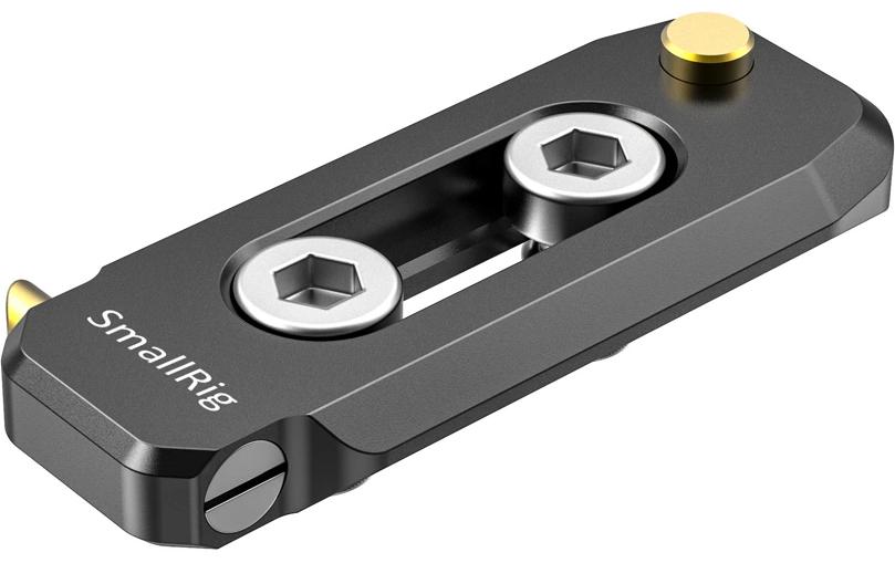 SmallRig Niedrigprofil-NATO-Schiene 50 mm – Aluminium, 21 × 6 × 50 mm – 1/4" Gewinde, Schrauben enthalten