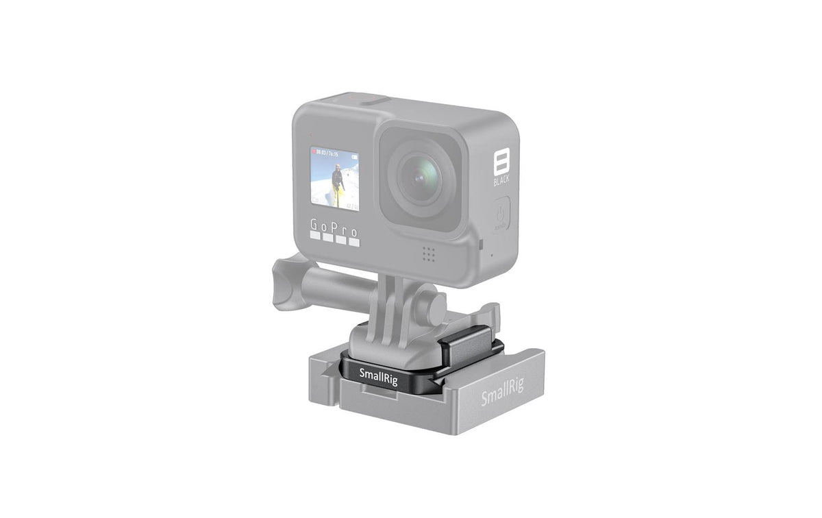 SmallRig APU2668 Adapter für Schuhbefestigung – Arca-Swiss QR, 1/4"-20, 3/8"-16, Aluminium – für GoPro – Schwa