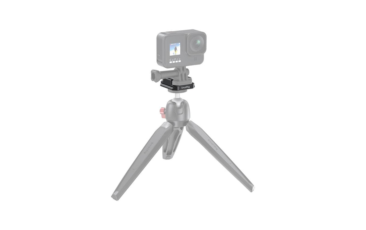 SmallRig APU2668 Adapter für Schuhbefestigung – Arca-Swiss QR, 1/4"-20, 3/8"-16, Aluminium – für GoPro – Schwa
