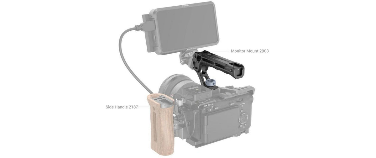 SmallRig Top Handle – Oberer Griff, Schnellfreigabe, Aluminium – für DJI Ronin S, Manfrotto Base Plate