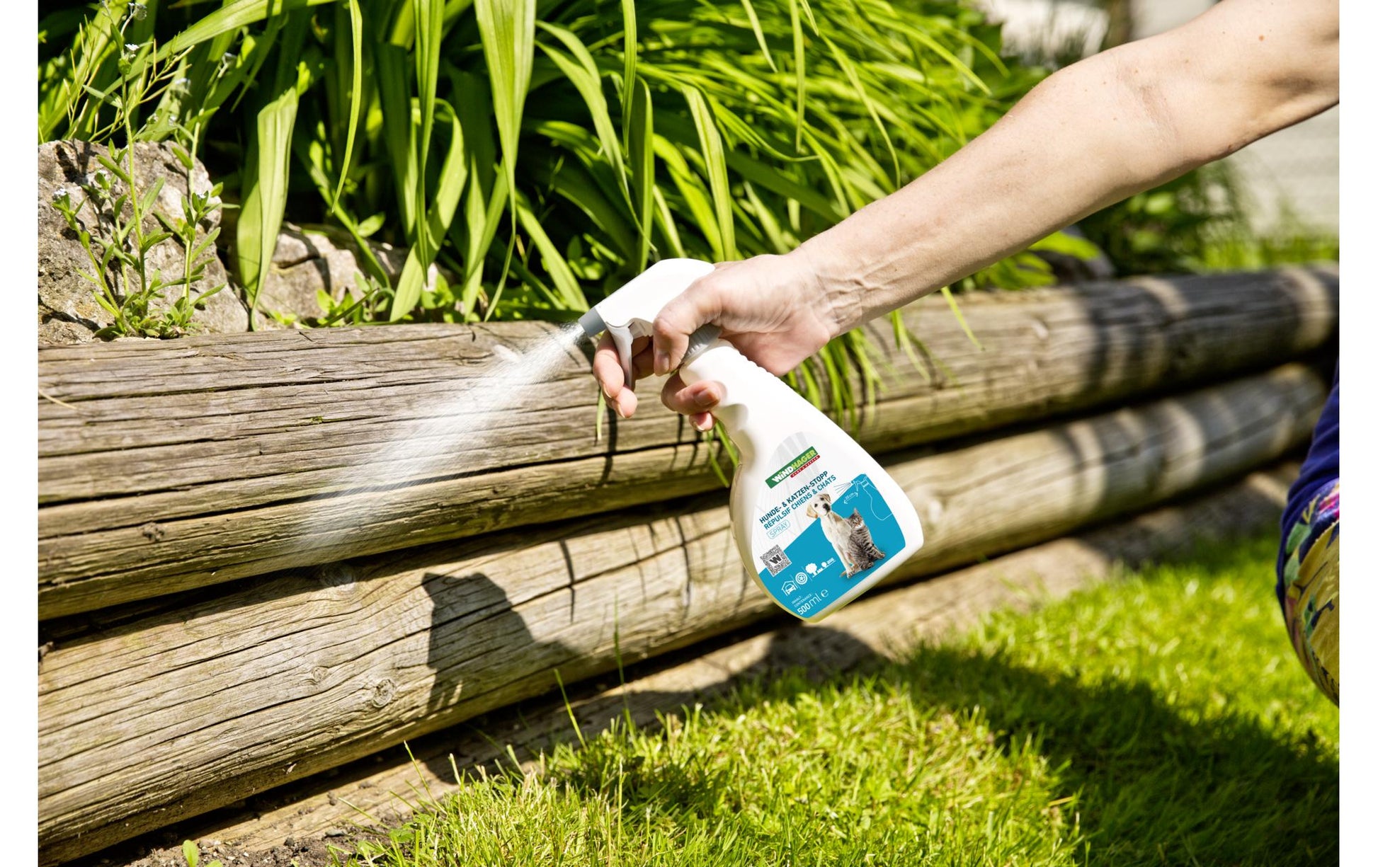 Windhager Hunde- & Katzenabwehr Spray – 500 ml – weiss – für Hunde und Katzen