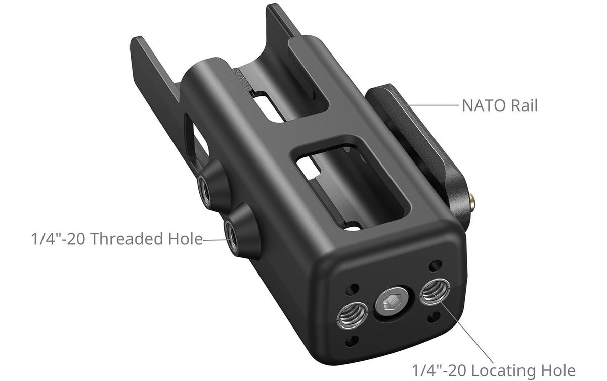 SmallRig 5117 Käfig – Aluminium, Schwarz – für DJI Osmo Pocket 3 – 53,6 × 34,2 × 115 mm – 1er-Pack