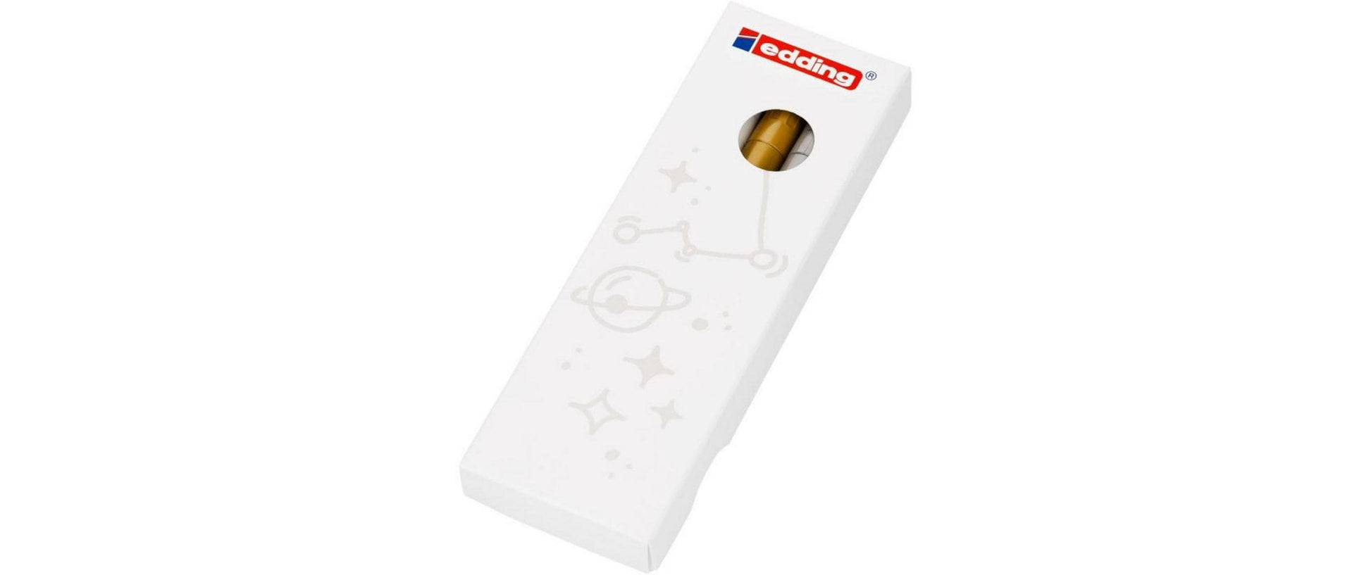 Edding 780 Paint Marker Metallic – Rundspitze 0,8 mm – 3er-Set (gold/silber/weiss)