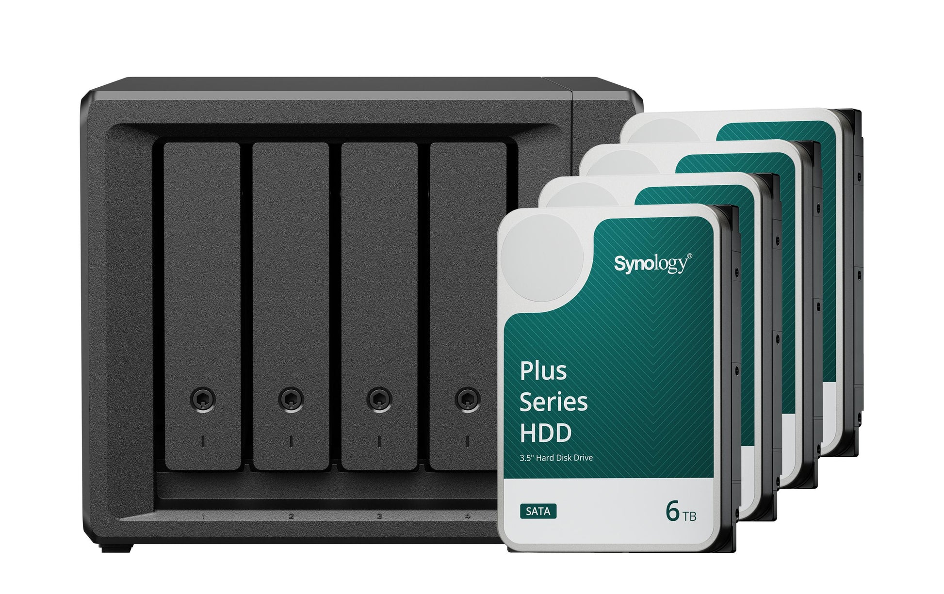 Synology DS425+ – 4-Bay Tower NAS – 2,5GbE, 24 TB HDD vorinstalliert