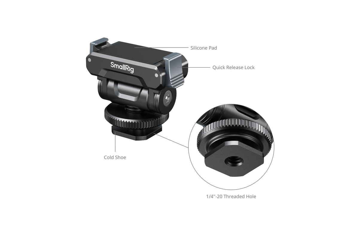 SmallRig 5436 Montageadapter – 45,1 × 27,9 × 38,2 mm – für DJI Osmo Action 4, Osmo Action 5 Pro, Osmo Action 3