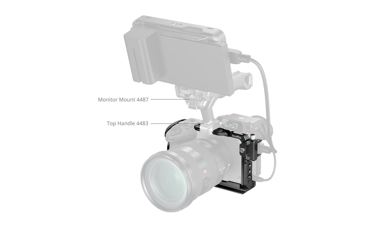 SmallRig 5587 Käfig – Aluminium, Edelstahl, 159,9 × 100,4 × 65,8 mm – für Sony FX2 – Schwarz
