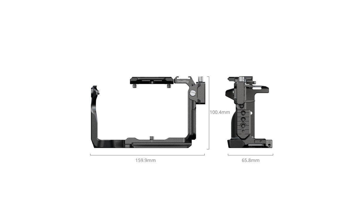 SmallRig 5587 Käfig – Aluminium, Edelstahl, 159,9 × 100,4 × 65,8 mm – für Sony FX2 – Schwarz
