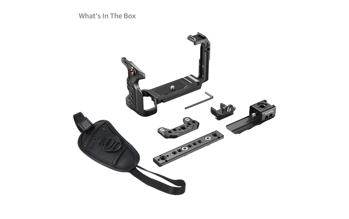 SmallRig 5588 Käfig – Aluminium, PU-Leder, Edelstahl – für Sony FX2 – Schwarz