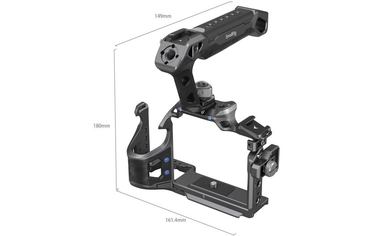 SmallRig Rhinoceros Basic Cage Kit – 161,4 × 149 × 180 mm – für Sony Alpha 7R V, 7 IV, 7S III – Schwarz