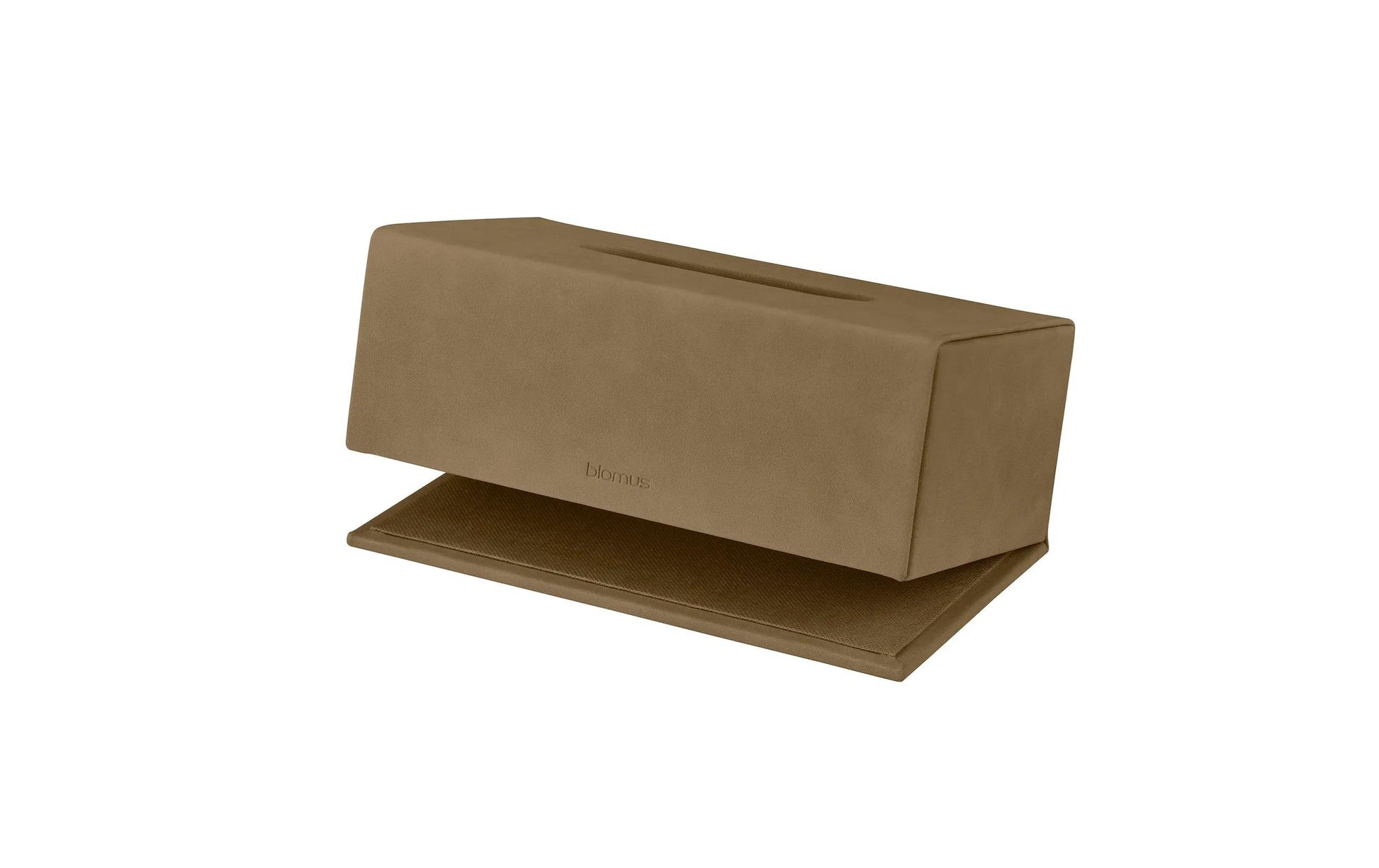 Blomus Kosmetiktuchbox SAHLA – Papiertuchspender, Kunstleder (PU), 13×25×9 cm, Braun