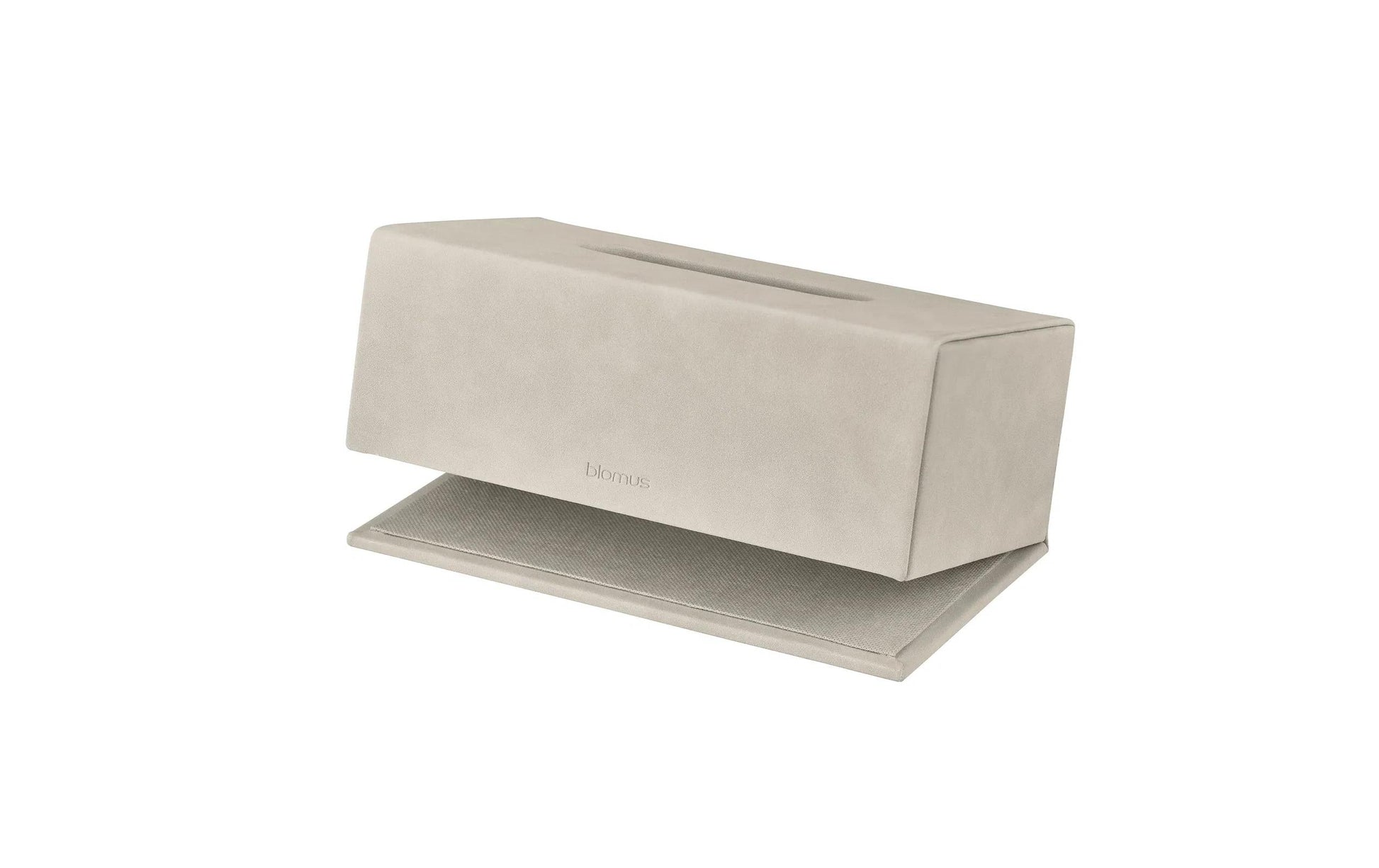 Blomus Kosmetiktuchbox SAHLA – 13×25×9 cm, Kunstleder (PU), Beige
