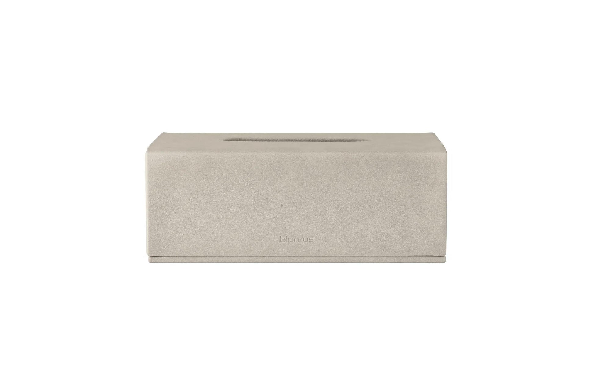 Blomus Kosmetiktuchbox SAHLA – 13×25×9 cm, Kunstleder (PU), Beige