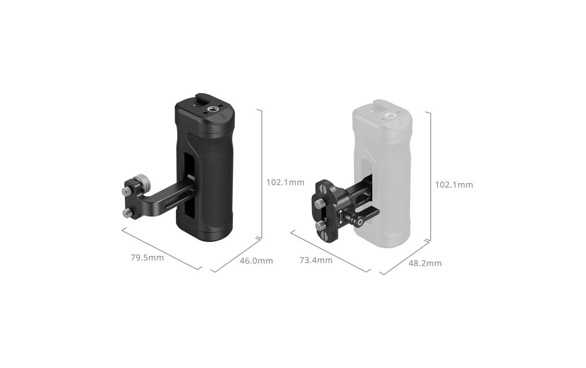 SmallRig Leichtes Mini-Seitengriff-Kit – Seitengriff – mit Zwei-in-Eins-Fixierschraube