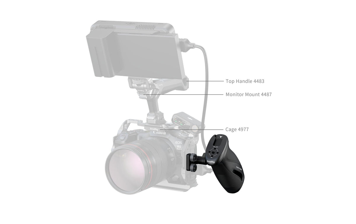 SmallRig Drehbarer Seitengriff – Halterung – mit 1/4-20 Schrauben