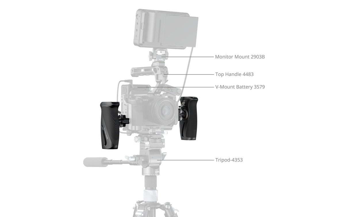SmallRig Drehbarer Seitengriff – Halterung – mit 1/4-20 Schrauben