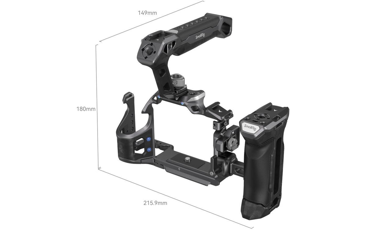 SmallRig Rhinoceros 3710 Kameracage-Kit – für Sony Alpha 7R V, Alpha 7 IV, Alpha 7S III – 1/4"+3/8"-Gewinde