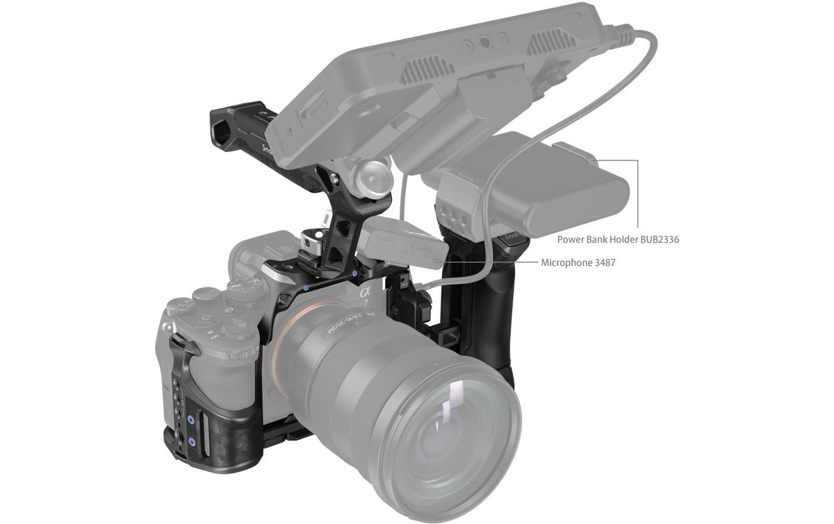 SmallRig Rhinoceros 3710 Kameracage-Kit – für Sony Alpha 7R V, Alpha 7 IV, Alpha 7S III – 1/4"+3/8"-Gewinde