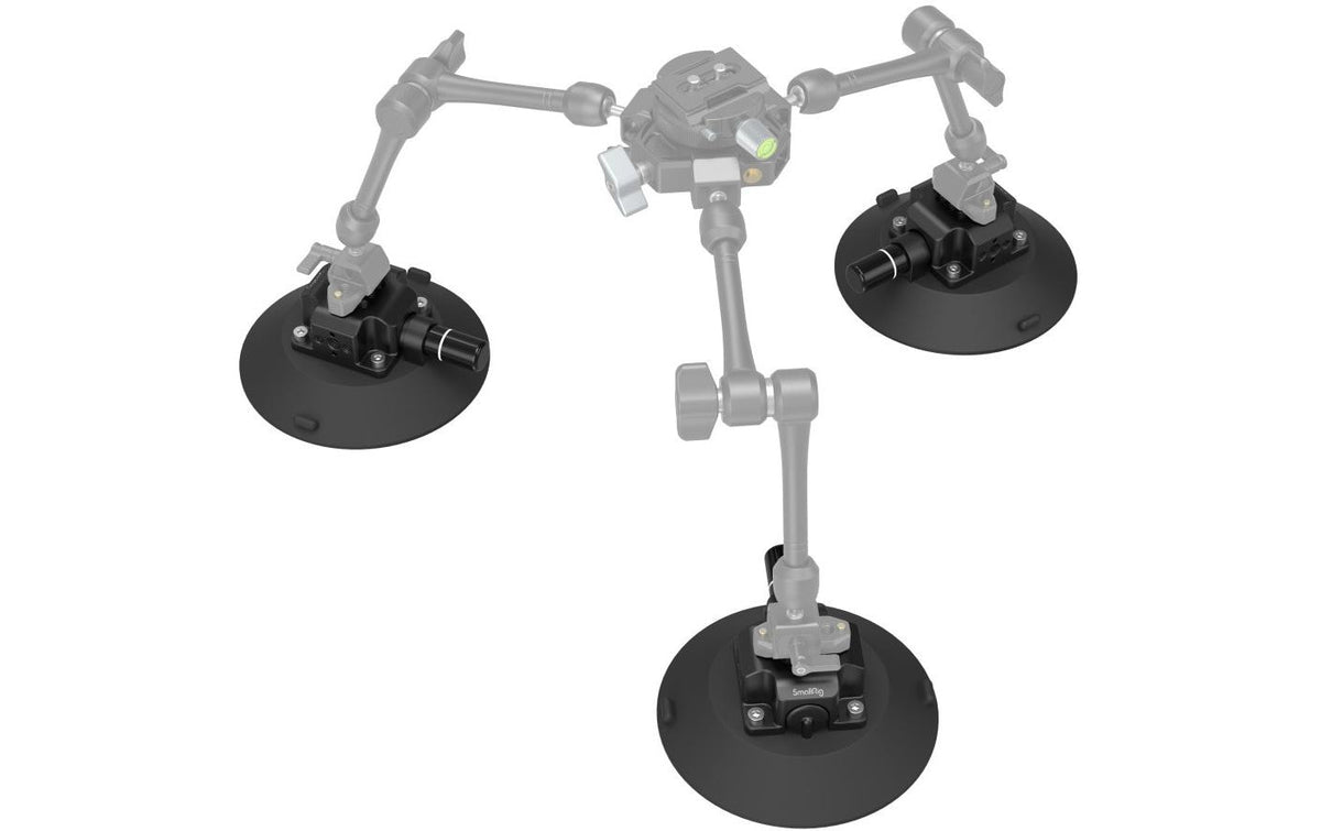 SmallRig 4114 Saugnapfhalterung – 159 × 159 × 60,9 mm – Schwarz