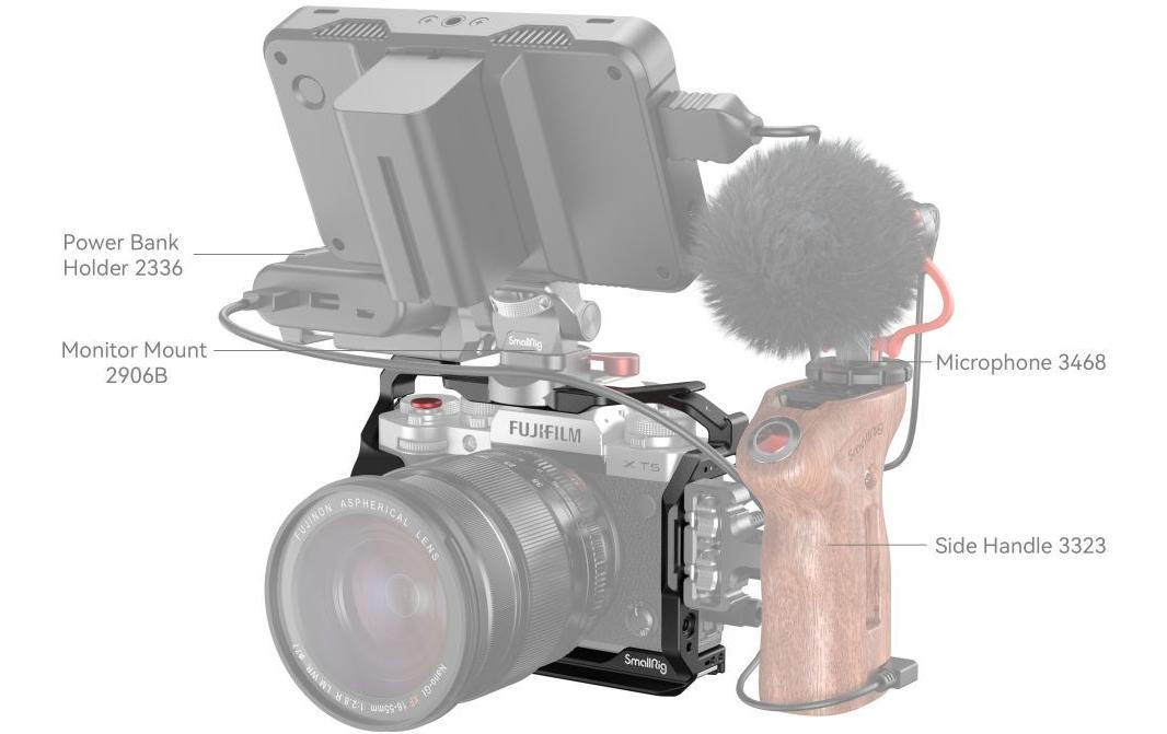 SmallRig Multifunktionaler Kamera-Cage – für FUJIFILM X-T5 – Schwarz