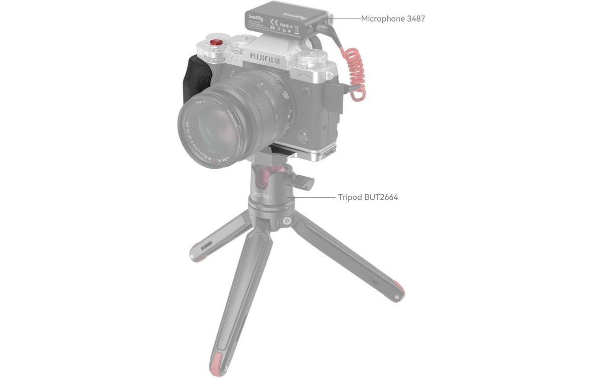 SmallRig 4136 L-Shape-Handgriff – für Fujifilm X-T5 – Aluminium, Schwarz