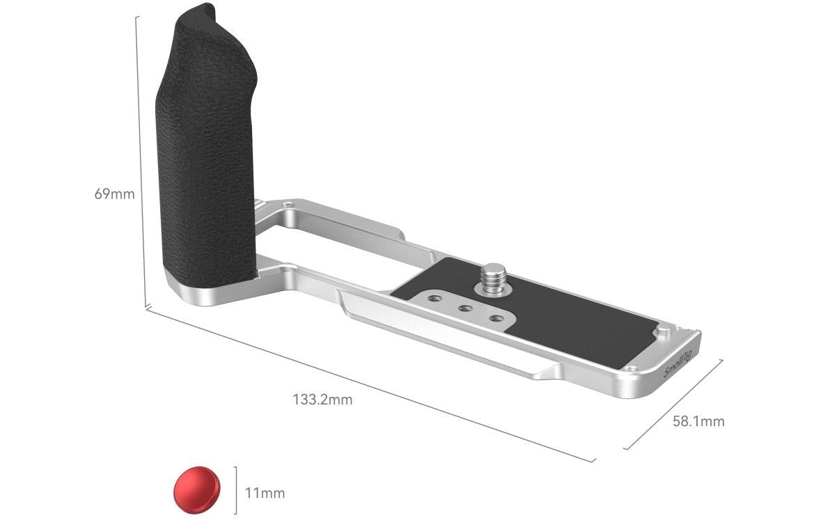 SmallRig 4136 L-Shape-Handgriff – für Fujifilm X-T5 – Aluminium, Schwarz