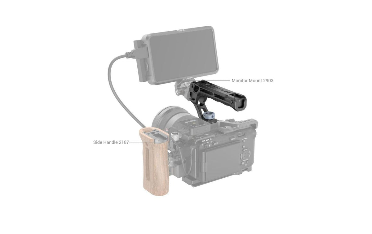 SmallRig Top Handle – Oberer Griff, Schnellfreigabe, Aluminium – für DJI Ronin S, Manfrotto Base Plate