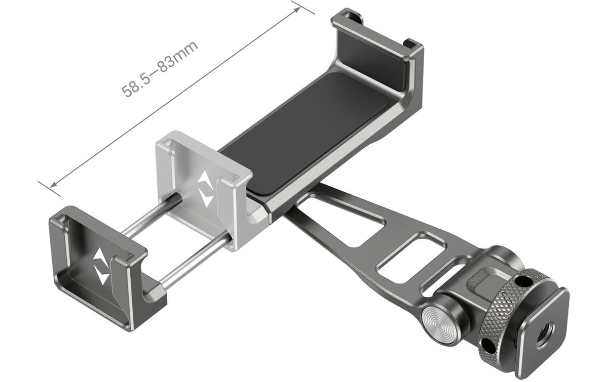 SmallRig Universal Metall Smartphone Halter – Foto-/Video-Griff – 1/4"-Gewinde, drehbar 360° – Schwarz