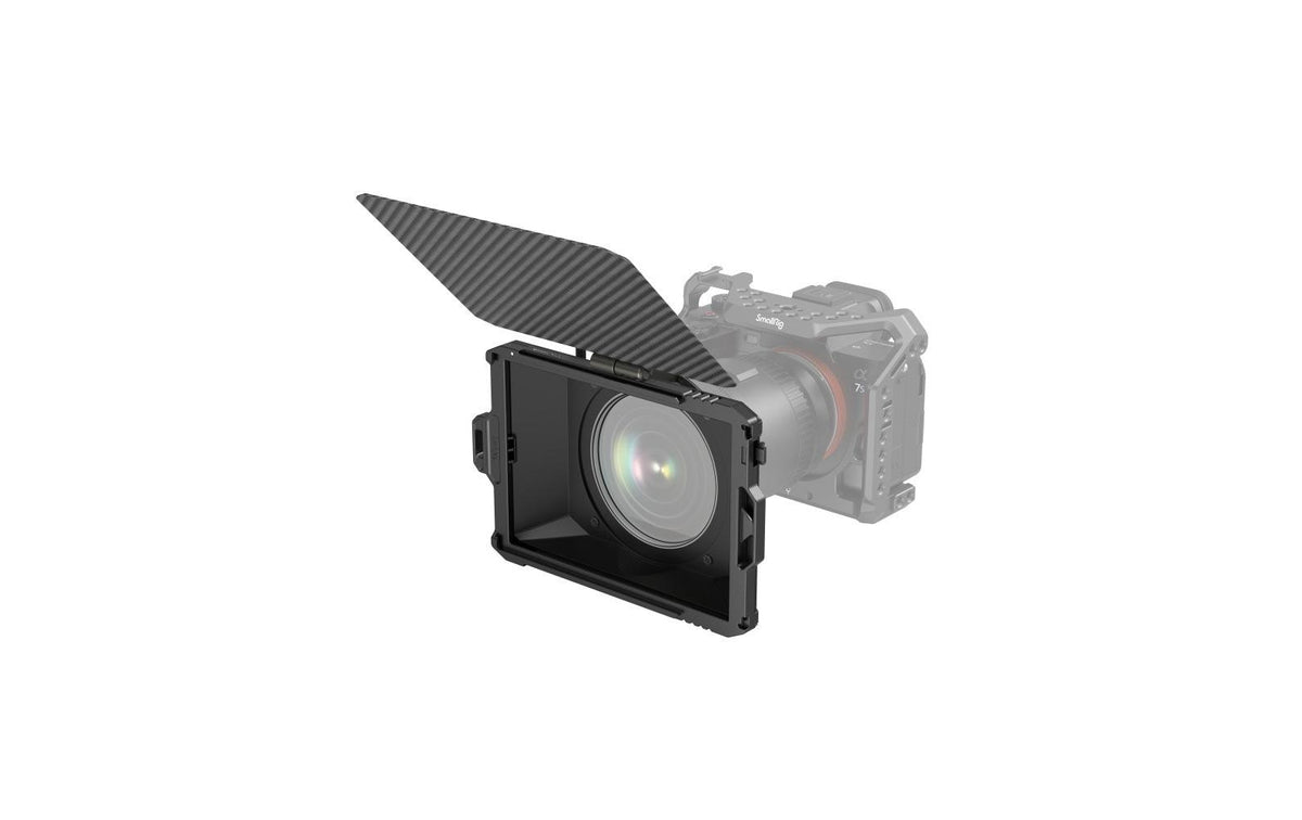 SmallRig Mini Matte Box Lite Matte-Box – Aluminium/Kohlenstofffaser – für 95 mm Filtergewinde – Schwarz
