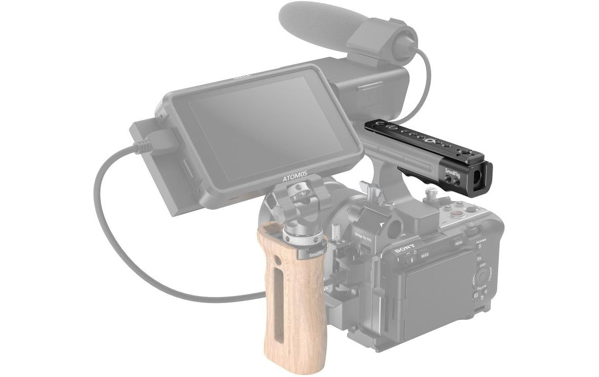 SmallRig MD3490 Griffverlängerungsadapter – Aluminium – 1/4", 3/8" – für Sony FX30, FX3 XLR-Handle