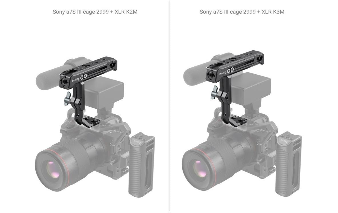 SmallRig 3082 Oberer Griff – Aluminium, Schnellfreigabe, 1/4-20 & 3/8-16 – für Sony XLR-K1M/K2M/K3M u. a.