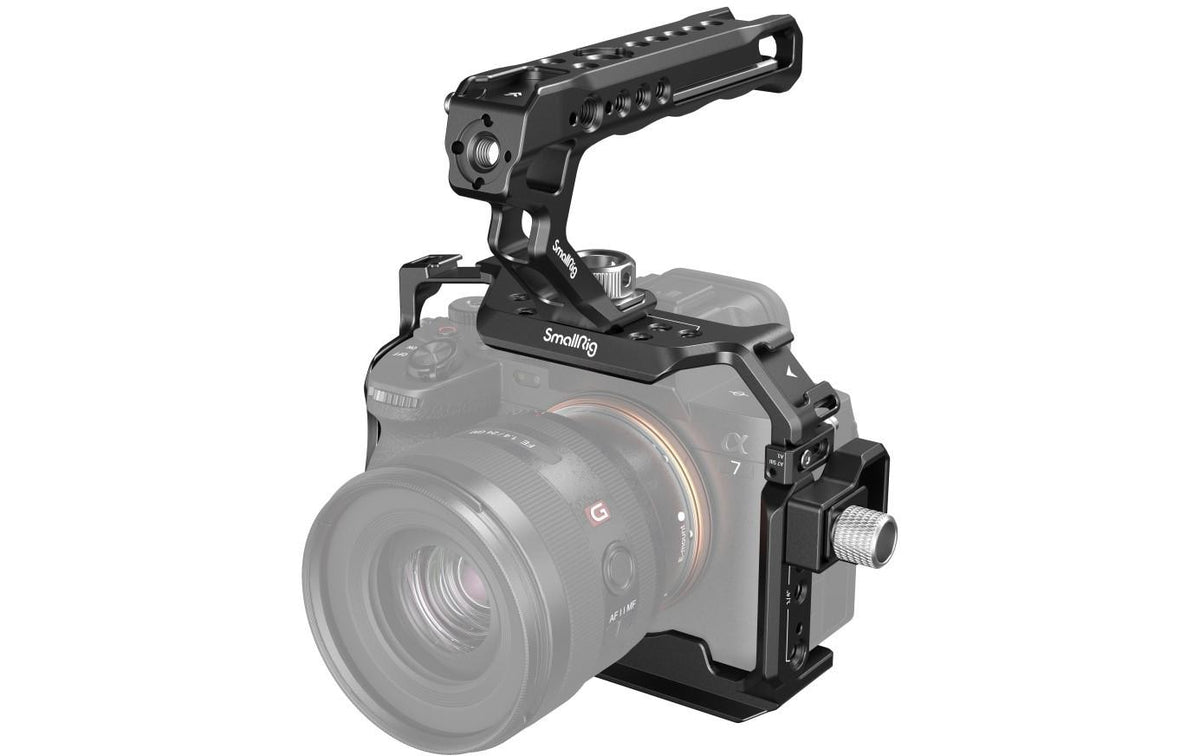 SmallRig 3668B Cage-Kit – Aluminium, 170 × 176,5 × 135 mm – für Sony A7R V, A7 IV, A7S III – Schwarz