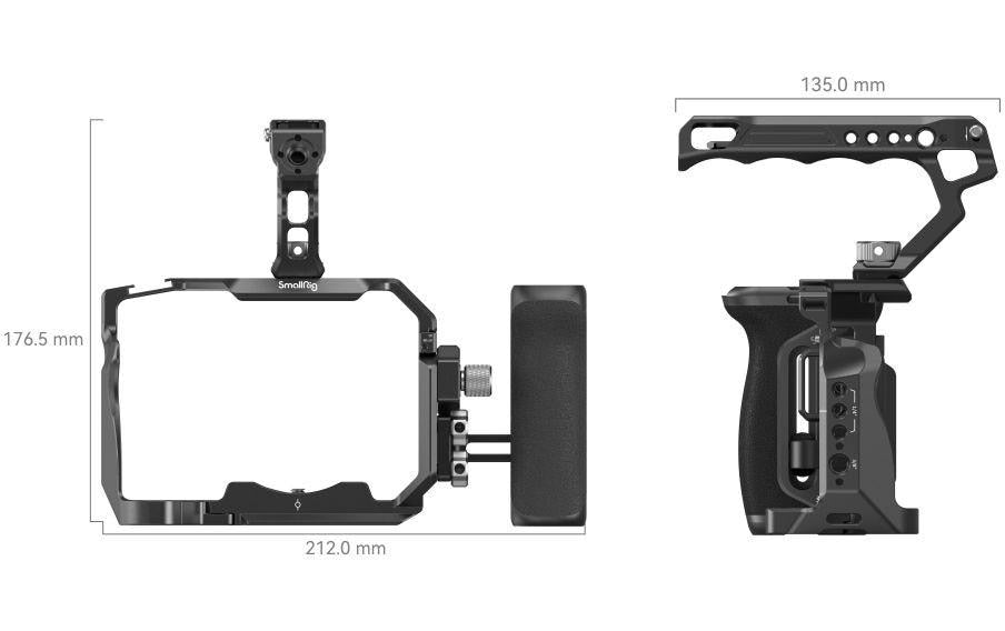 SmallRig 3669C Cage-Kit – für Sony Alpha 7R V, Alpha 7 IV, Alpha 7S III – Schwarz